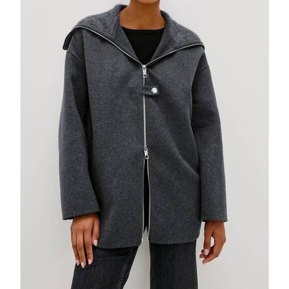 NEW RAILS silves jacket in charcoal